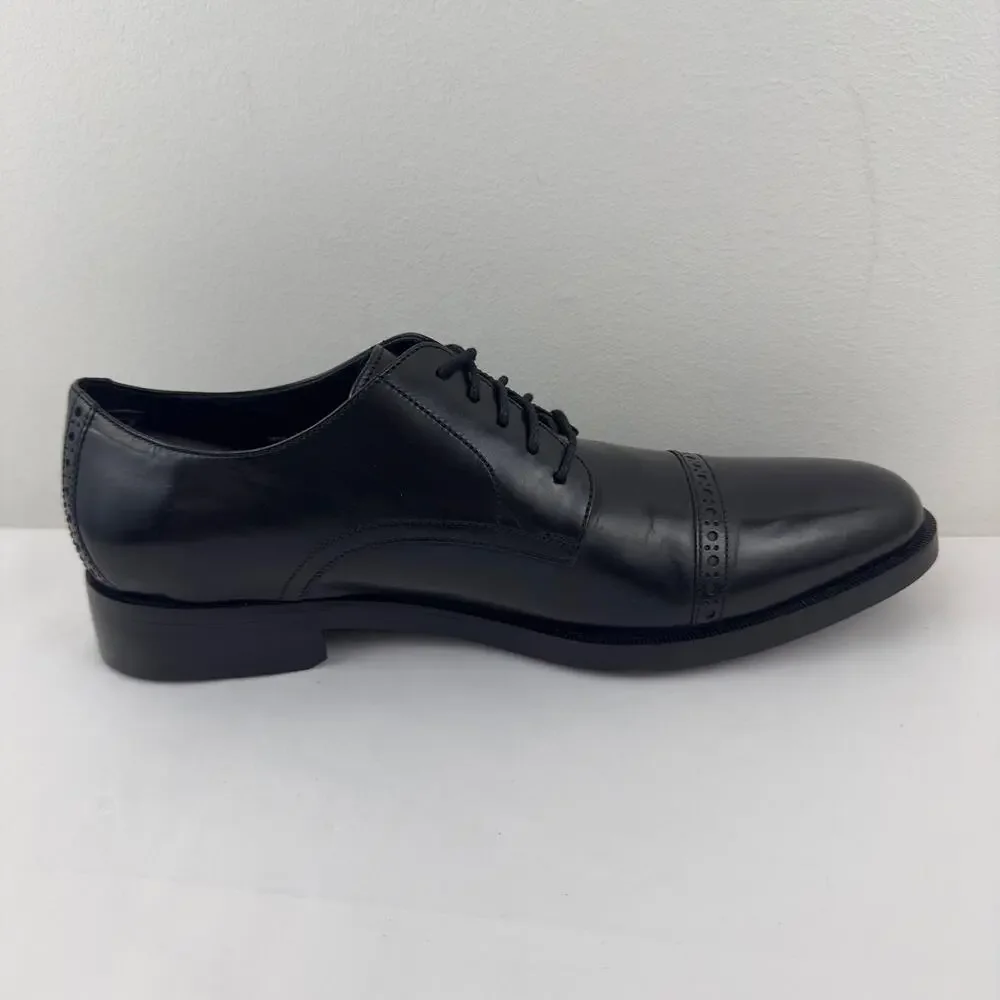 NWOB‎ Cole Haan Preston Grand Cap black leather Oxford M-9